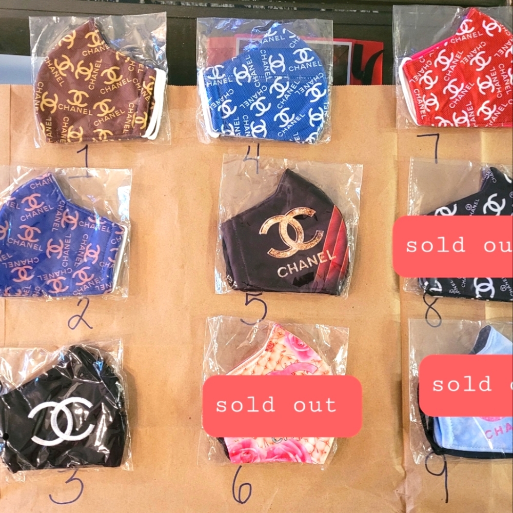 COPY - HANDMADE FASHION/DESIGNER INSPIRED FACE MASKS  UNISEX